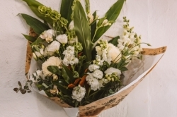 Elegant White & Green Bouquet
